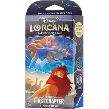 Lorcana - Deck de Démarrage Premier Chapitre -saphir - Acier : Aurore et Simba