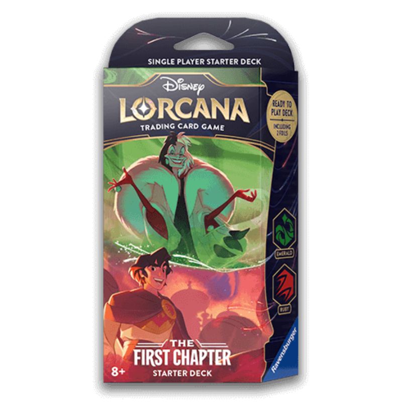 Lorcana Premier Chapitre – Starter Deck Emeraude – Rubis : Cruella et Aladdin